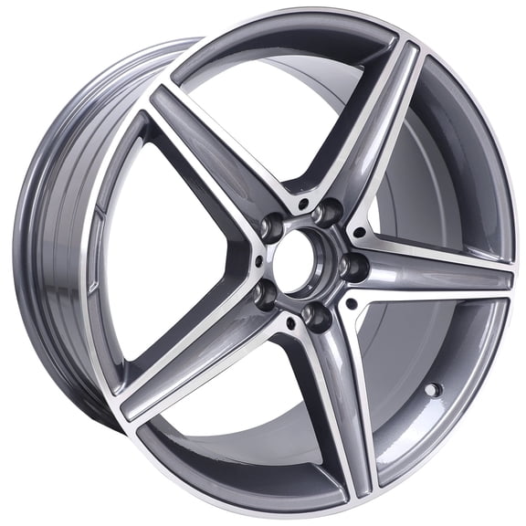 18" x 8.5" Replacement Wheel Rim for C300 C350 E300 E350 CLA250 Mercedes-Benz OEM Quality Rim Machined Gray