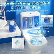 Automatic Toilet Bowl Cleaners Tablets 6 Pack, with 3 Pack Bleach ,Blue Toilet Tank Cleaner Tablets for Deodorizing & Descaling Household Toilet Cleaners for Bathroom