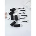 thumbnail image 3 of 12 unids/set barra de aire rizador tubo de hierro autoadhesivo rollo mágico y flequillo clip de pelo herramienta de peinado rizador especial para peluca de cabello real, 3 of 4