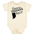 thumbnail image 3 of Inktastic Someone in Indiana Loves Me Boys or Girls Baby Bodysuit, 3 of 5