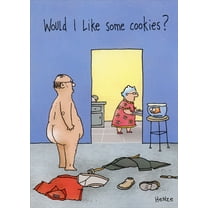 Oatmeal Studios Would I Like Some Cookies Funny / Humorous Birthday Card