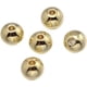 thumbnail image 1 of 50 cuentas redondas de latón dorado con agujero grande, ideales para la elaboración de pulseras, collares y bisutería. Sin plomo, níquel ni cadmio., 1 of 1