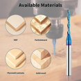 thumbnail image 3 of 2025 Latest Model Downcut Spiral Router Bit 1/4 Inch ,1/8 Inch Cutting Diameter, 3 of 5