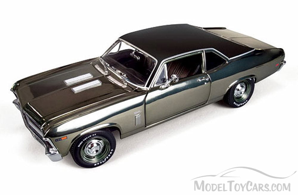 1969 Chevy Nova SS396 100 Years of Chevy, Brown Chrome - Auto World ERTL  AMM804 - 1/18 scale Diecast Model Toy Car