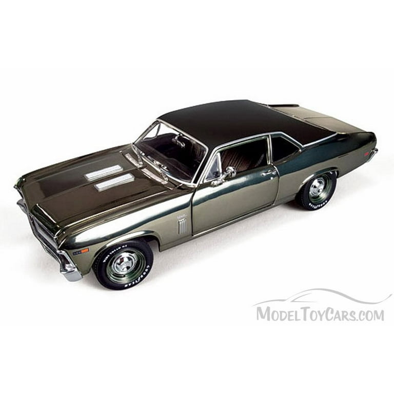 1969 Chevy Nova SS396 100 Years of Chevy Brown Chrome Auto World ERTL AMM804 1 18 scale Diecast Model Toy Car