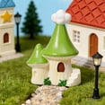 thumbnail image 4 of TINGXIN Diy Miniature Mushroom Resin House H (Miniature Mushroom Resin House, Fairy Garden House), Miniature Scene Decor Dollhouse Accessories Resin Dollhouse for Terrarium Fish Tank, 4 of 5