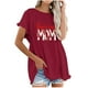 thumbnail image 1 of Camiseta informal para mujer, blusa estampada con cuello redondo y manga corta, Tops OAVQHLG3B Store  lin121212, 1 of 4