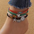 thumbnail image 3 of 4-Piece Colorful Rice Beaded Ankle Bracelet Set - Perfect for Summer Beach Decor & Boho Jewelry!, 3 of 5