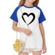 thumbnail image 5 of Blusas y camisas de manga corta con cuello redondo para niños y niñas, blusa de manga corta con estampado de cuello redondo, 5 of 7