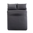 thumbnail image 3 of JML Luxury Deep Pocket 4-piece Bed Sheet Set Dark Grey Twin, 3 of 5