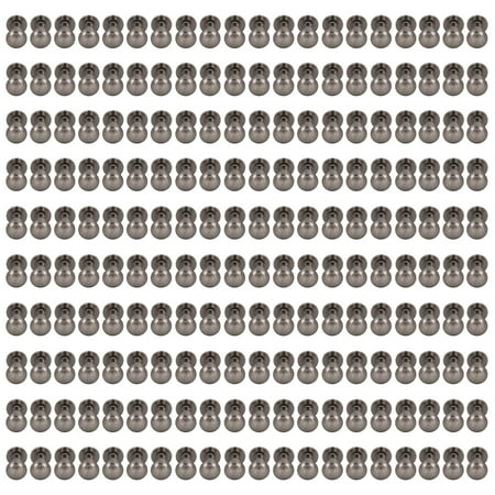 

200pc Set 10x15mm Silver Grey DIY Leather Rivets Environmental Brass Chicago Screws for Bookbinding