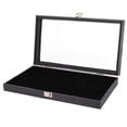 thumbnail image 3 of Caja expositora de anillos de 72 posiciones, bandeja para anillos de dedo, caja de almacenamiento de joyería con cubierta, 3 of 8