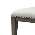 thumbnail image 6 of Roundhill Furniture Grant Nailhead Trim Upholstered Dining Chairs, Set of 2, Beige, 6 of 8