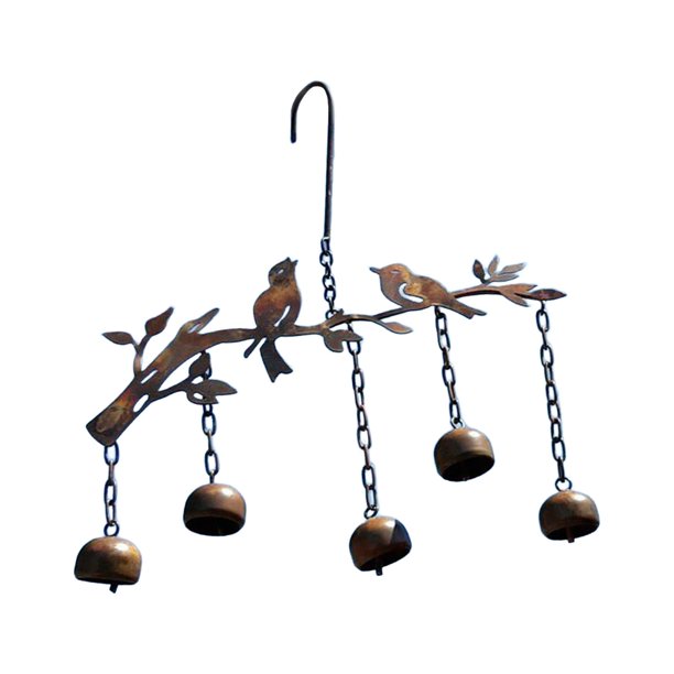 Campanilla de viento,Carillón de hierro Windchime Birds Wind Chime animal,Campana de viento de jardín Campana de viento de pájaro Metal simple,Decoración colgante Adorno colgante decorativo