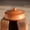 Red-Ochre, variant on Swadeshi Blessings Clay Pot For Cooking With Lid/ Clay Handi/ Earthen Kadai 2.8Liters + Palm Leaf Stand