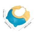 thumbnail image 5 of OUNONA Bonnet de Bain pour Enfant Bonnet de Douche Bébé Design Réglable en Bleu PP pour Douche 1Pcs, 5 of 5