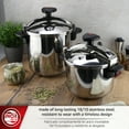 thumbnail image 4 of Magefesa Star 4.2-Quart Stainless Steel Pressure Cooker, Works on All Stovetops, Safety Lock, 8 PSI Cooking, 4 of 9