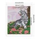 thumbnail image 2 of Hilo de bordar de algodón ecológico completo Wdftyju punto de cruz tigre impreso 11CT 52x65cm blanco, 2 of 9