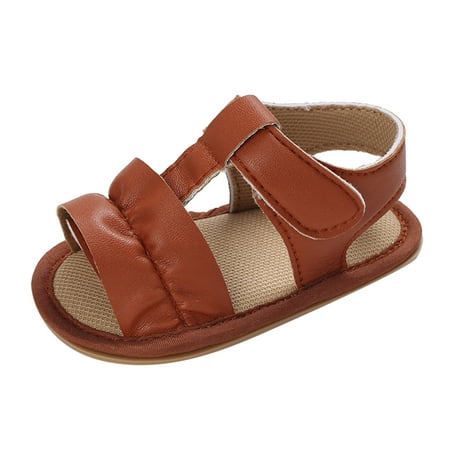 

Summer Children Infants Toddler Shoes Boys Girls Sandals Flat Bottom Light Open Toe Comfortable Solid Color Child Footwear