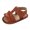 Coffee, variant on Aayomet Summer Children And Toddler Shoes Boys And Girls Sandals Flat Bottom Light Open Toe Size 9 Girls Sandals,White 4
