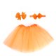 thumbnail image 1 of Vestido de moda para bebé, conjunto de ropa para niña con diadema y lazo (naranja), 1 of 1