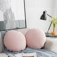 thumbnail image 4 of Solid Color Round Throw Pillow Sham, Round Pillow Covers for Home Decoration, Soft Warm Pillow Case (Grey), 4 of 7