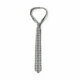 thumbnail image 4 of Necktie, Modern Monochrome, 3.7", Charcoal Grey and White, by Ambesonne, 4 of 4