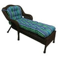 thumbnail image 3 of Blazing Needles 74-inch by 19-inch U-shaped Outdoor Patterned Polyester Chaise Lounge Cushion, 3 of 3