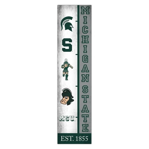 Michigan State Spartans 6" x 24" Progression Wood Sign