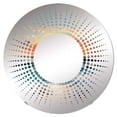 thumbnail image 2 of Designart "Tranquil Horizons at Beach Sunrise II" Ocean Starburst Round Wall Mirror - Coastal Oval Printed Decorative Mirror - Multiple Color Options, 2 of 5
