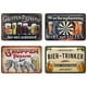 thumbnail image 1 of Póster Placa Metal Vintage Pintura Hierro Rectangular Bar 20x30cm 4 Uds., 1 of 9
