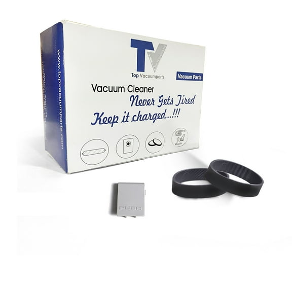 Replacement Part For TVP Upright Vacuum Generation III Outer Cloth Bag Release Button With Free 2 Belts # 672089S, 301289, 301289S