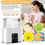 Baby Bottle Warmer, Lychee 4-in-1 Double Bottles Warmer & Sterilizer Fast Milk Warmer Babies Food Heater/Defrost with LCD Touch Display & 48H Accurate Temperature Control for Breastmilk/Formula