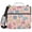 Cartoon Letter and Character, variant on 3 Ring Zipper Binder with Shoulder Strap Waterproof Trapper Keeper 1.5 Inch D-Ring 500 Sheets Capacity Soft Color Leopard Print