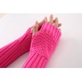thumbnail image 5 of Yoyauz Women's Long Fingerless Gloves Arm Warm Knit Thumbhole Stretch, 5 of 5