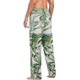thumbnail image 6 of Tropical Palm Leaves Ghost Pajama Pants, Men's Lounge Pants Light with Drawstring and Pockets, Christmas New Year Birthday Father's Day Gifts, 6 of 7