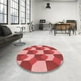 thumbnail image 4 of Ahgly Company Machine Washable Indoor Rectangle Transitional Light Coral Pink Area Rugs, 7' x 10', 4 of 7