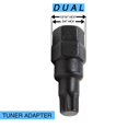 thumbnail image 3 of Coyote Wheel Accessories Écrou de Crantage 78K548BLK Kit de Crantage 5; Taille de Filetage 14 Millimètres x 1,5; Conique à 60 Degrés; Tuner Gland; Longueur Totale de 1,26 Pouces; avec Écrou de Crantage en Acier au Carbone Noir, 3 of 4