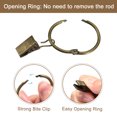 thumbnail image 4 of Unique Bargains Curtain Rings with Clips, 36pack Drapery Curtain Clip Rings, 1 Inch Curtain Clip Rings Hooks (Bronze), 4 of 5