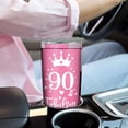 thumbnail image 6 of JWJWLJW 90th Birthday Gifts for Women Tumbler - 90th Birthday Gift Ideas - Funny 90th Gifts for Women Turning 90 Birthday Gift Stainless Steel Cup 20 Oz\u2026\u2026, 6 of 6