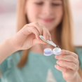 thumbnail image 5 of 4 Pack Contact Lens Cases With Storage Case Tweezers Putting On Stick, 5 of 5