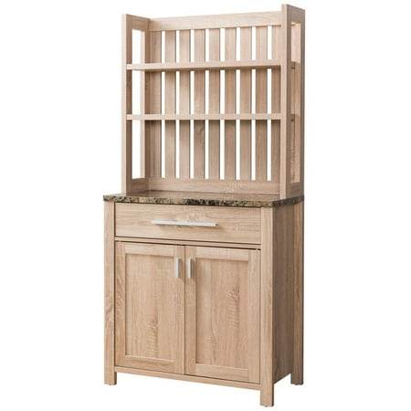 Furniture of America Rye Bakers Rack in Weathered Sand