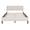 Beige, variant on BTMWAY Queen Size Upholstered Platform Bed with Headboard and Wooden Slats, Bedroom Queen Bed Frame No Box Spring Needed, Gray