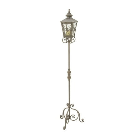 Vintage Metal Glass Floor Lantern Walmart Com