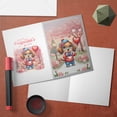 thumbnail image 3 of Happy Valentine’s Day Adorable Dachshund Puppy Holding Heart Balloon 5x7in Folded Greeting Card Wiener Dog Lover Gifts Idea Single Note Card with Envelope - 00030, 3 of 5