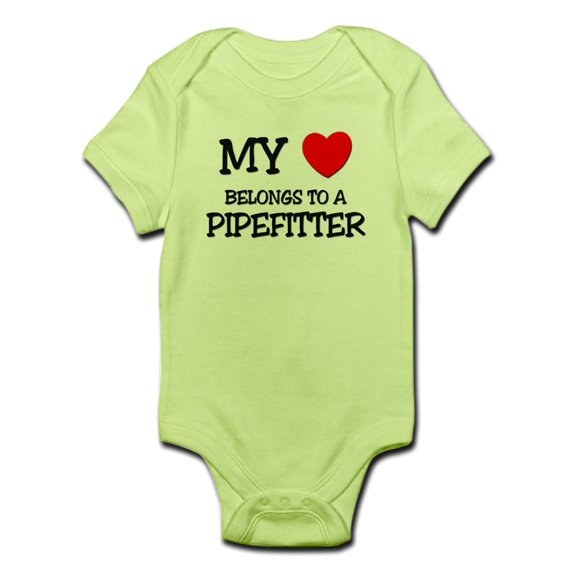 CafePress - My Heart Belongs To A PIPEFITTER Infant Bodysuit - Baby Light Bodysuit