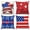 B, variant on 4th of July Throw Pillow Covers 18x18 Set of 4,Patriotic Red White and Blue Pillow Cases for Bedroom Sofa Couch Decor