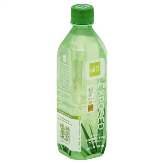 Alo Original Exposed Aloe Vera Juice Drink Original And Honey, 16.9 Fl Oz.