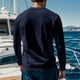 thumbnail image 5 of pstuiky camisa de manga larga para hombre, Blusas/camisas casuales de moda para hombre, de color liso, de manga larga y cuello redondo tops de invierno para hombre m, 5 of 5