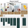 thumbnail image 6 of Pure Dark Green Window Privacy Film, Simple Solid Color Static Cling UV Sun Blocking Heat Control Window Tint Day and Night, Non-Adhesive Reusable One Way Windows Privacy Cover 17.7''x78.7'', 6 of 7